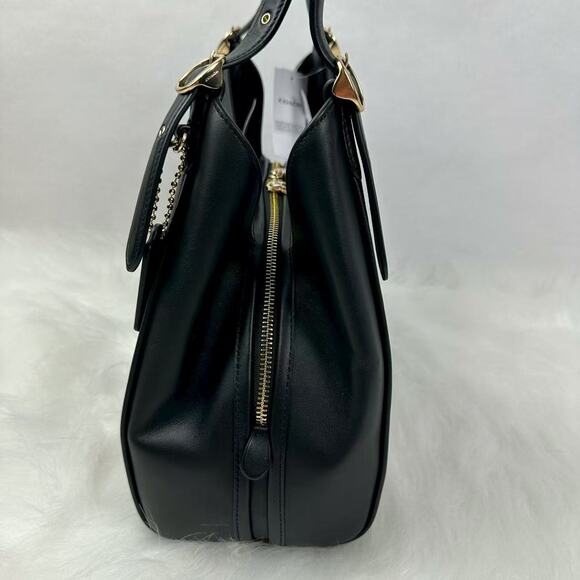 Coach Erin Shoulder Bag In Signature Canvas Gold/Walnut/Black CAQ87 NWT - Picture 3 of 10